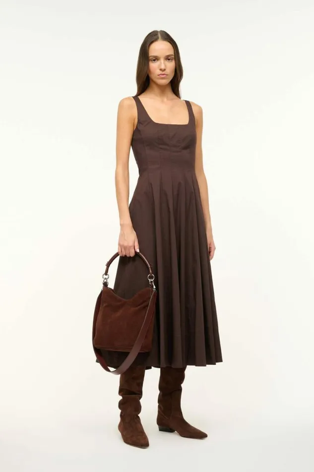 STAUD Shoulder MEL BAG Mahogany Suede 8211 Women STAUD Shoulder MEL BAG Mahogany Suede 8211 Women