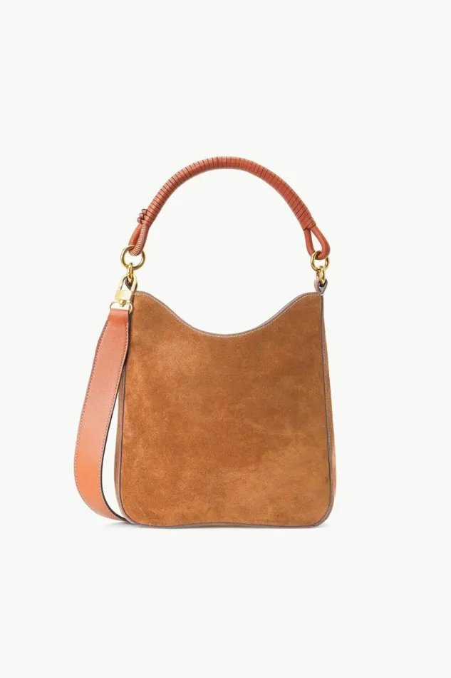 STAUD Shoulder MEL BAG Tan Suede 8211 Women