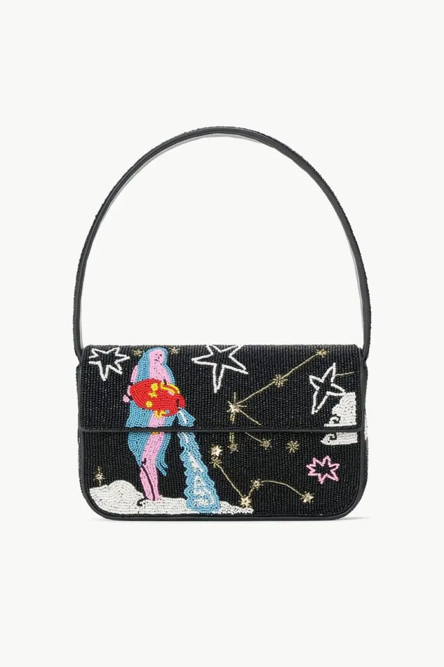 STAUD Shoulder TOMMY BEADED BAG Aquarius 8211 Women