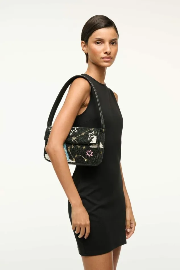 STAUD Shoulder TOMMY BEADED BAG Aquarius 8211 Women