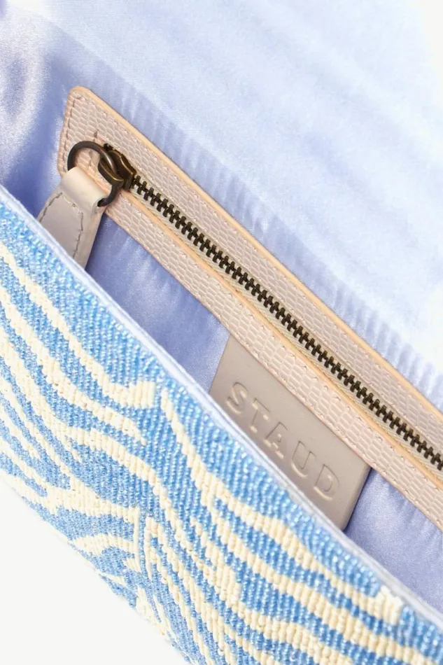 STAUD Shoulder TOMMY BEADED BAG Light Blue Cream 8211 Women STAUD Shoulder TOMMY BEADED BAG Light Blue Cream 8211 Women