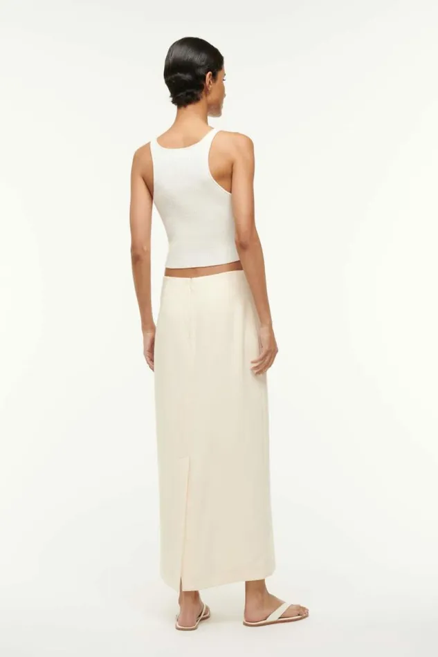STAUD Skirts SMITH SKIRT Ecru 8211 Women STAUD Skirts SMITH SKIRT Ecru 8211 Women