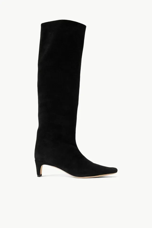 STAUD STAUD and Wrangler WALLY BOOT Black Suede 8211 Women