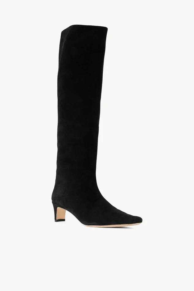 STAUD STAUD and Wrangler WALLY BOOT Black Suede 8211 Women