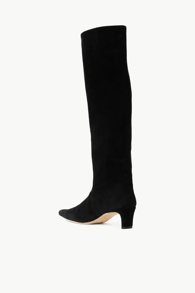 STAUD STAUD and Wrangler WALLY BOOT Black Suede 8211 Women