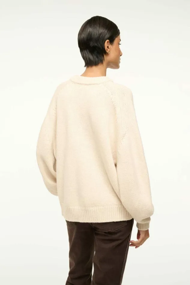STAUD Sweaters WILSON SWEATER Oatmeal 8211 Women STAUD Sweaters WILSON SWEATER Oatmeal 8211 Women