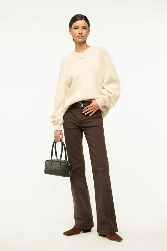 STAUD Sweaters WILSON SWEATER Oatmeal 8211 Women STAUD Sweaters WILSON SWEATER Oatmeal 8211 Women