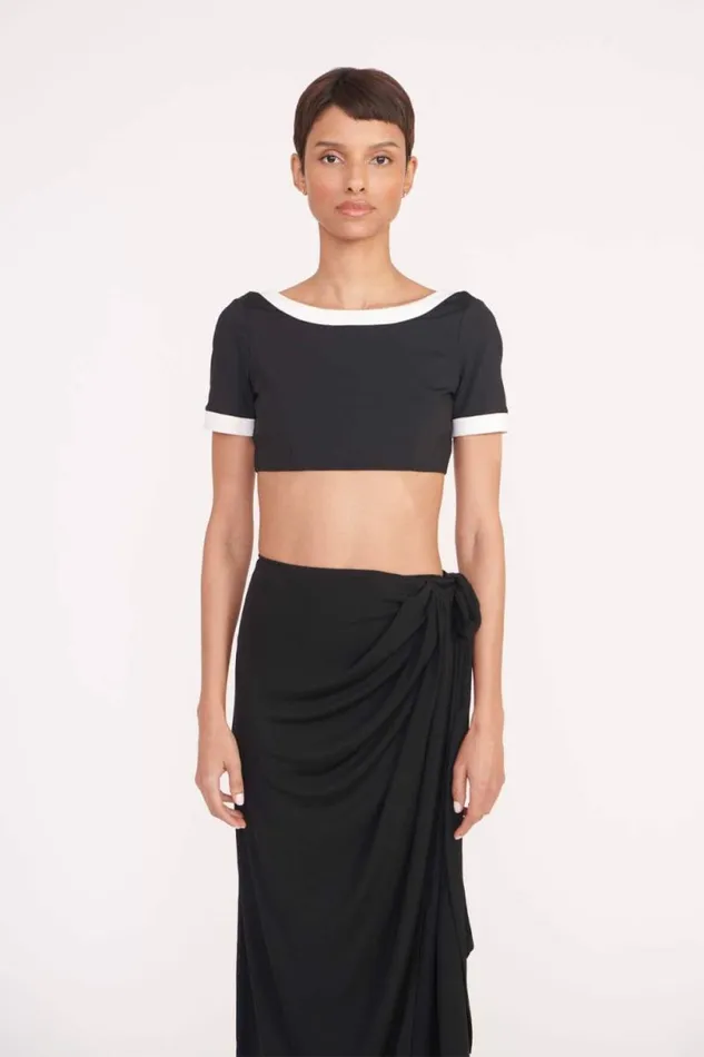 STAUD Swim ANGELICA COVERUP SKIRT Black 8211 Women STAUD Swim ANGELICA COVERUP SKIRT Black 8211 Women