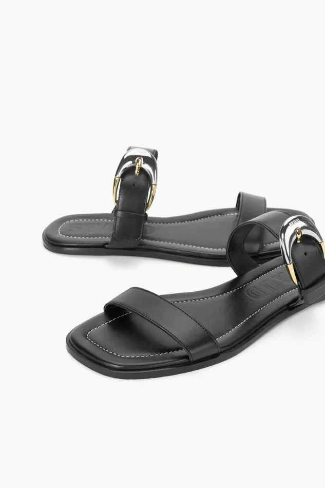 STAUD Swim HARLOW FLAT SANDAL Black 8211 Women