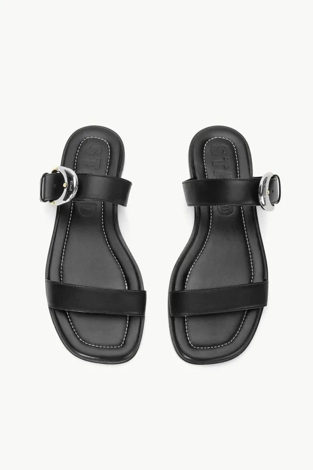 STAUD Swim HARLOW FLAT SANDAL Black 8211 Women