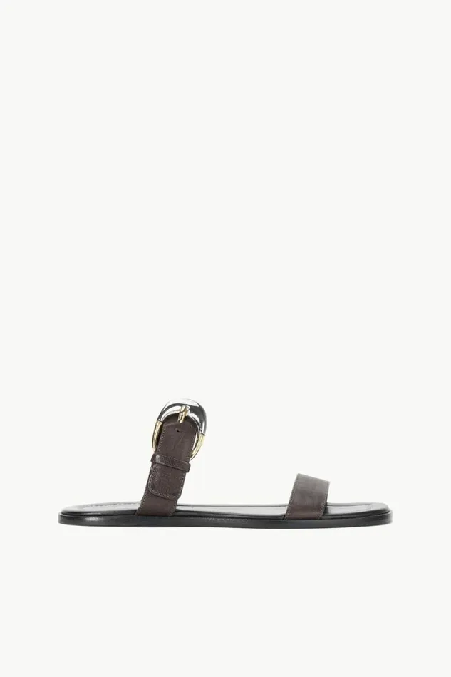 STAUD Swim HARLOW FLAT SANDAL Espresso 8211 Women