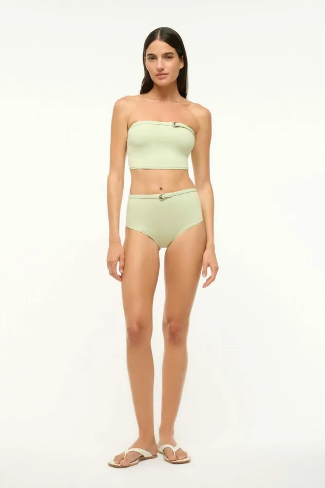 STAUD Swim JUNO BIKINI TOP Pale Jade 8211 Women STAUD Swim JUNO BIKINI TOP Pale Jade 8211 Women