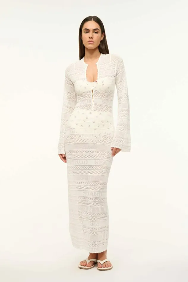 STAUD Swim ROSSLARE DRESS Ivory 8211 Women