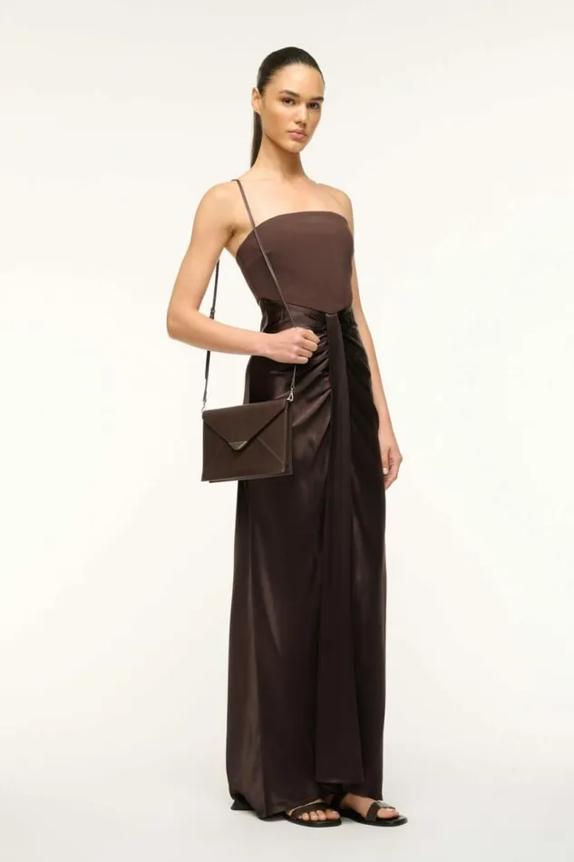 STAUD The Evening Edit MARCELLA CLUTCH Espresso 8211 Women