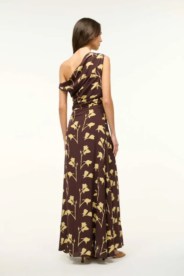 STAUD The Evening Edit MAXI PHARE DRESS Earth Pressed Floral 8211 Women STAUD The Evening Edit MAXI PHARE DRESS Earth Pressed Floral 8211 Women