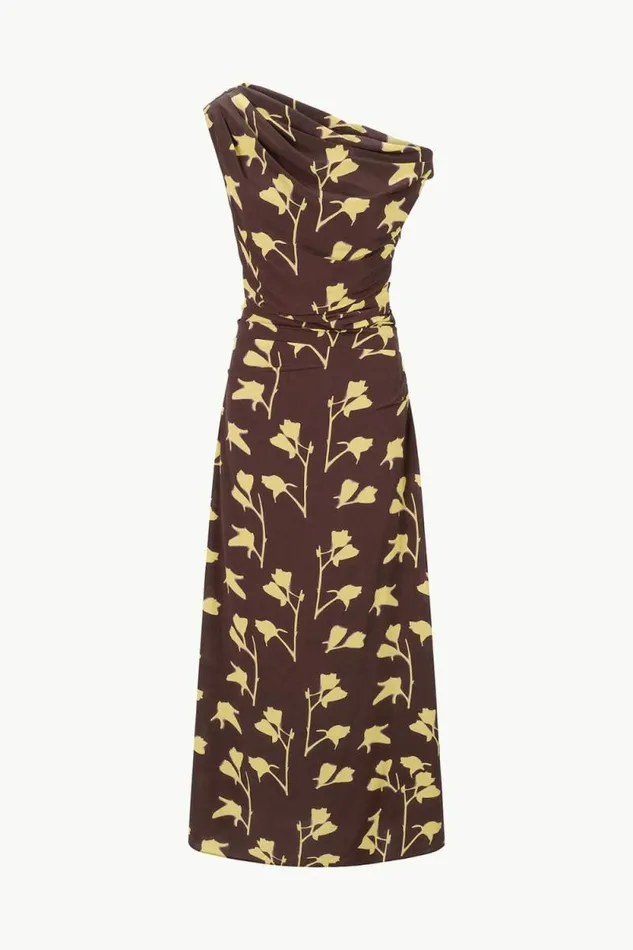 STAUD The Evening Edit MAXI PHARE DRESS Earth Pressed Floral 8211 Women STAUD The Evening Edit MAXI PHARE DRESS Earth Pressed Floral 8211 Women