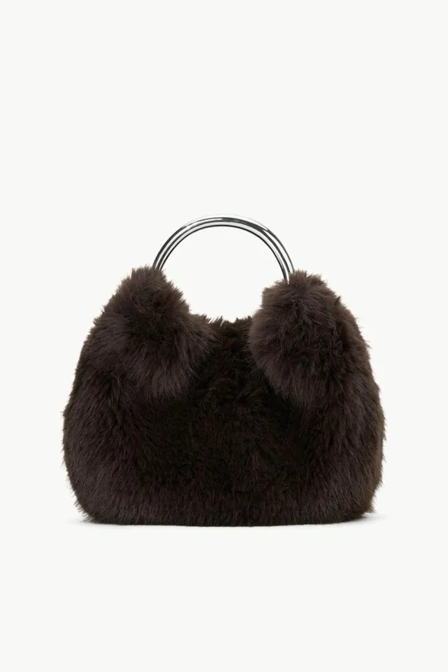 STAUD The Evening Edit ROMEO FAUX FUR BAG Espresso 8211 Women