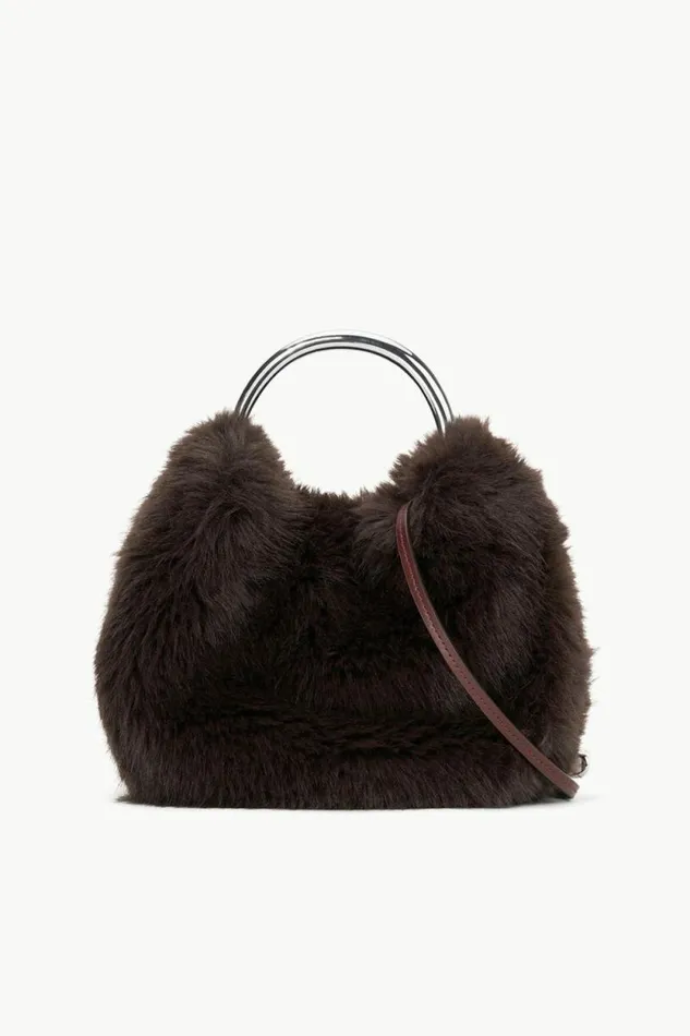 STAUD The Evening Edit ROMEO FAUX FUR BAG Espresso 8211 Women