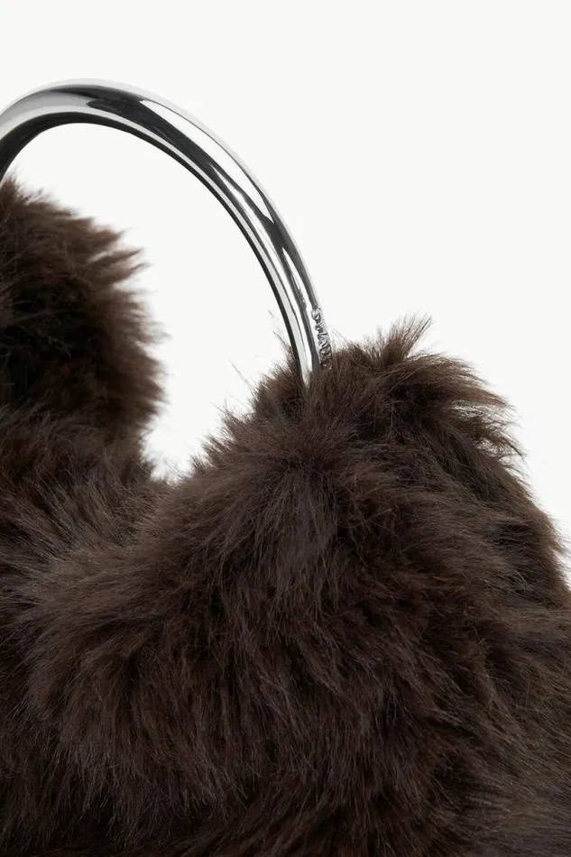STAUD The Evening Edit ROMEO FAUX FUR BAG Espresso 8211 Women