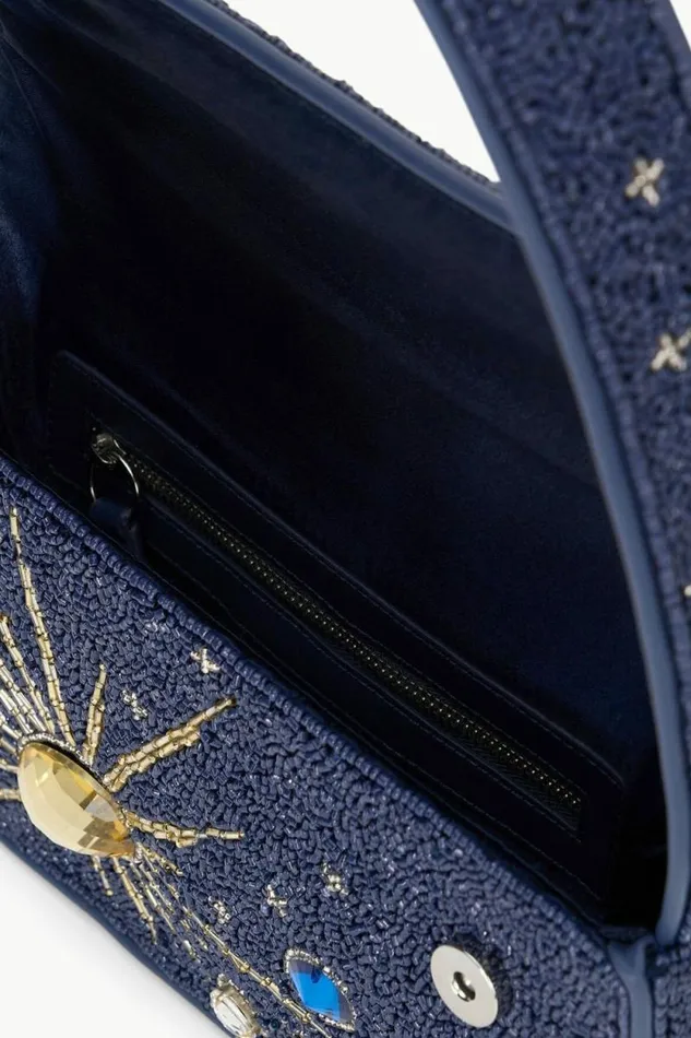 STAUD The Evening Edit TOMMY BEADED BAG Navy Celestial 8211 Women STAUD The Evening Edit TOMMY BEADED BAG Navy Celestial 8211 Women