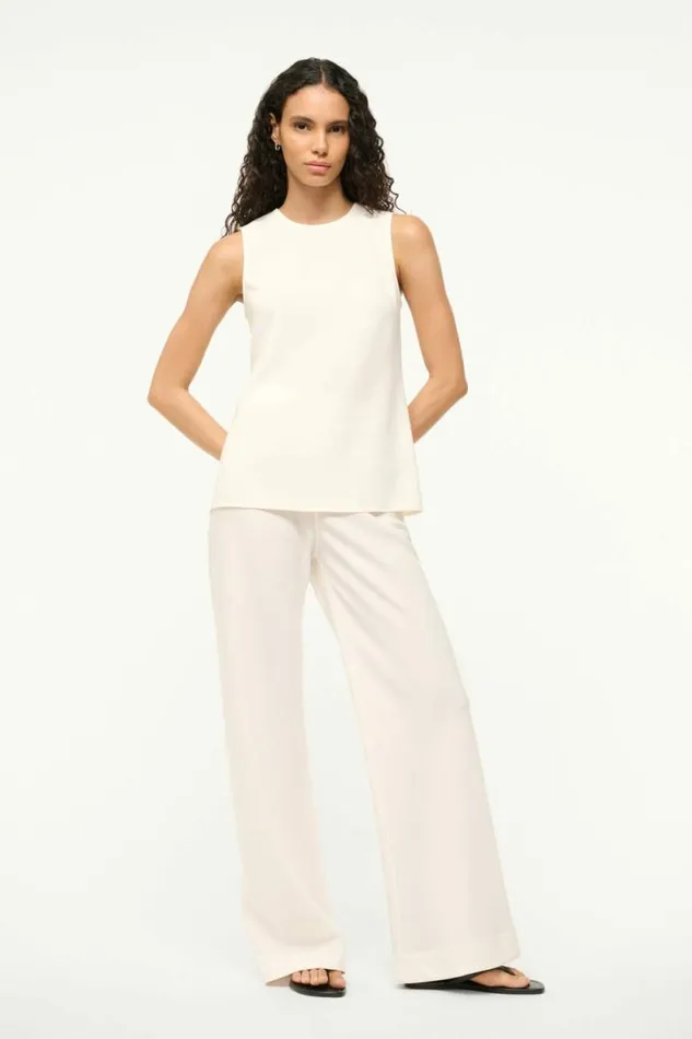 STAUD Tops BRONTE TOP Ivory 8211 Women
