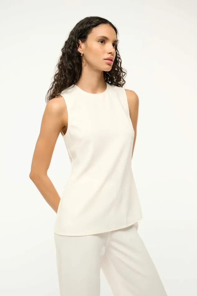STAUD Tops BRONTE TOP Ivory 8211 Women STAUD Tops BRONTE TOP Ivory 8211 Women