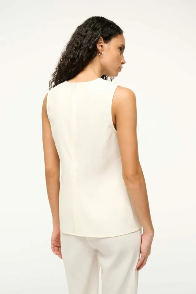 STAUD Tops BRONTE TOP Ivory 8211 Women STAUD Tops BRONTE TOP Ivory 8211 Women