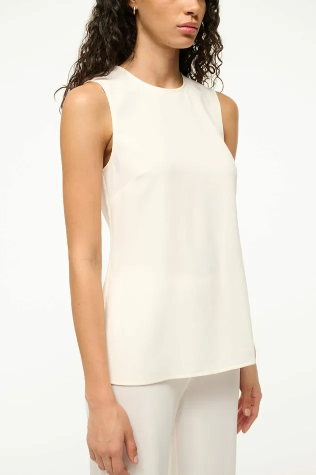 STAUD Tops BRONTE TOP Ivory 8211 Women STAUD Tops BRONTE TOP Ivory 8211 Women