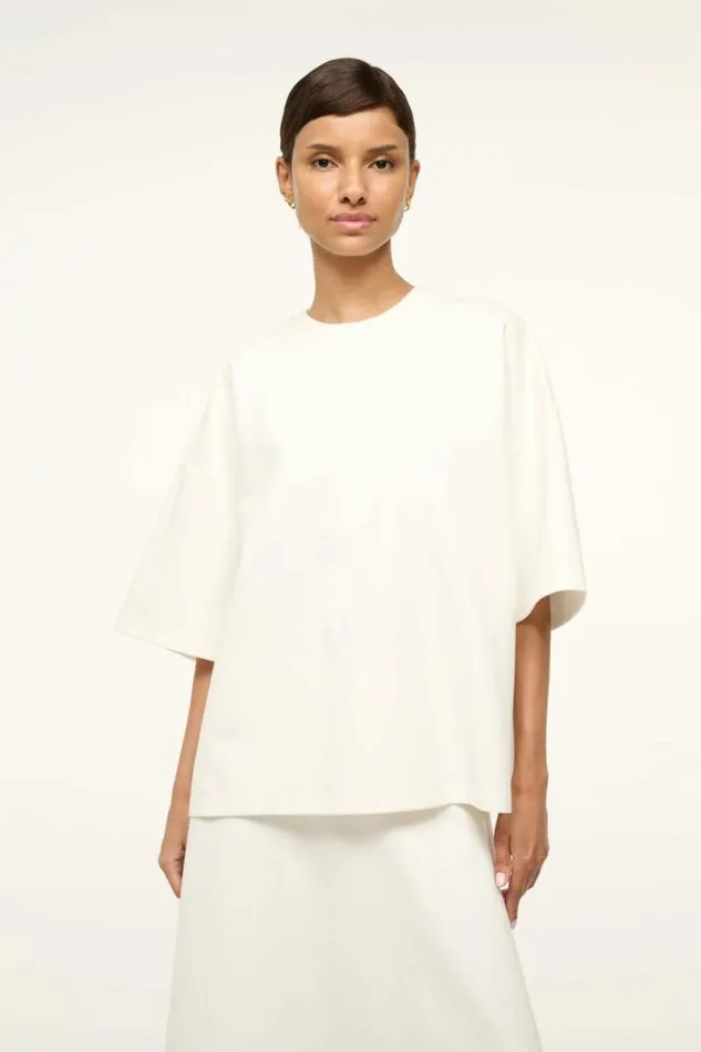 STAUD Tops CAPSULE TOP Ivory 8211 Women