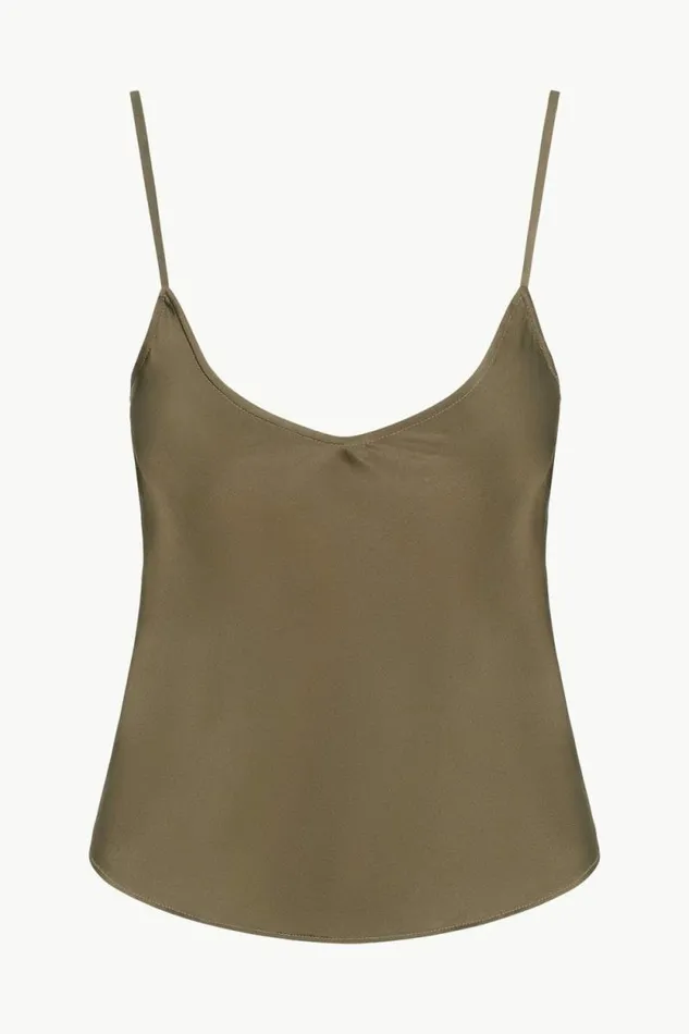 STAUD Tops DURAND SILK CAMI Woodland 8211 Women STAUD Tops DURAND SILK CAMI Woodland 8211 Women