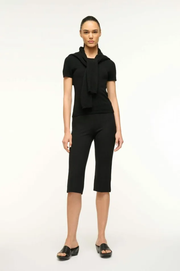 STAUD Tops EASY CASHMERE TEE Black 8211 Women