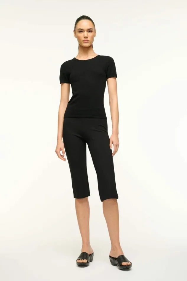 STAUD Tops EASY CASHMERE TEE Black 8211 Women