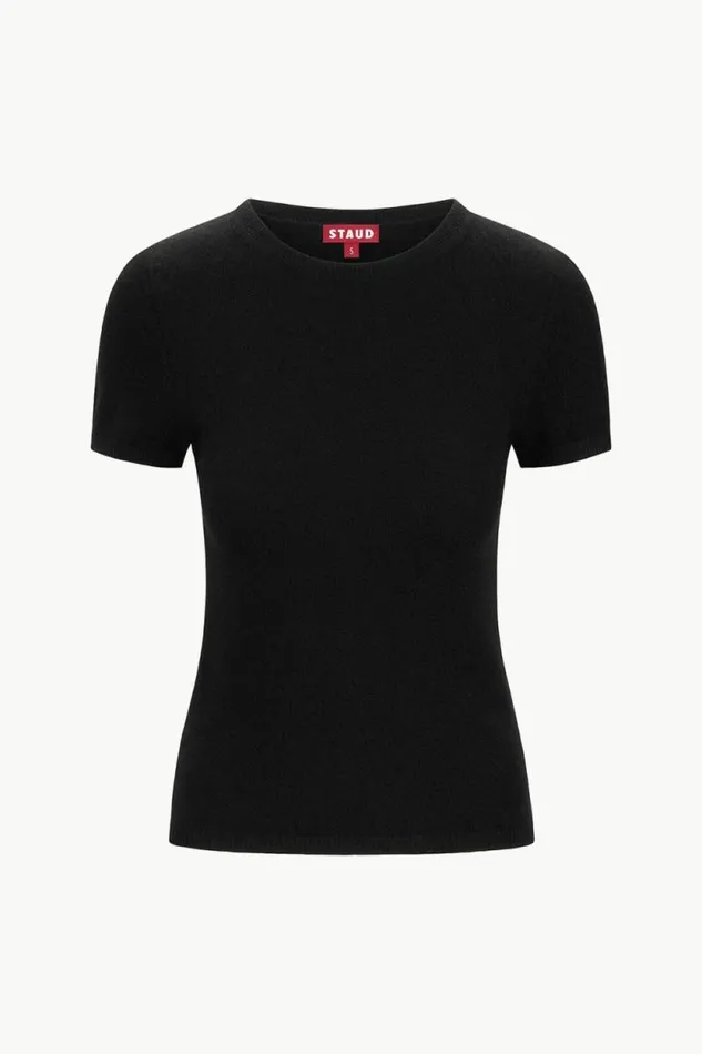 STAUD Tops EASY CASHMERE TEE Black 8211 Women