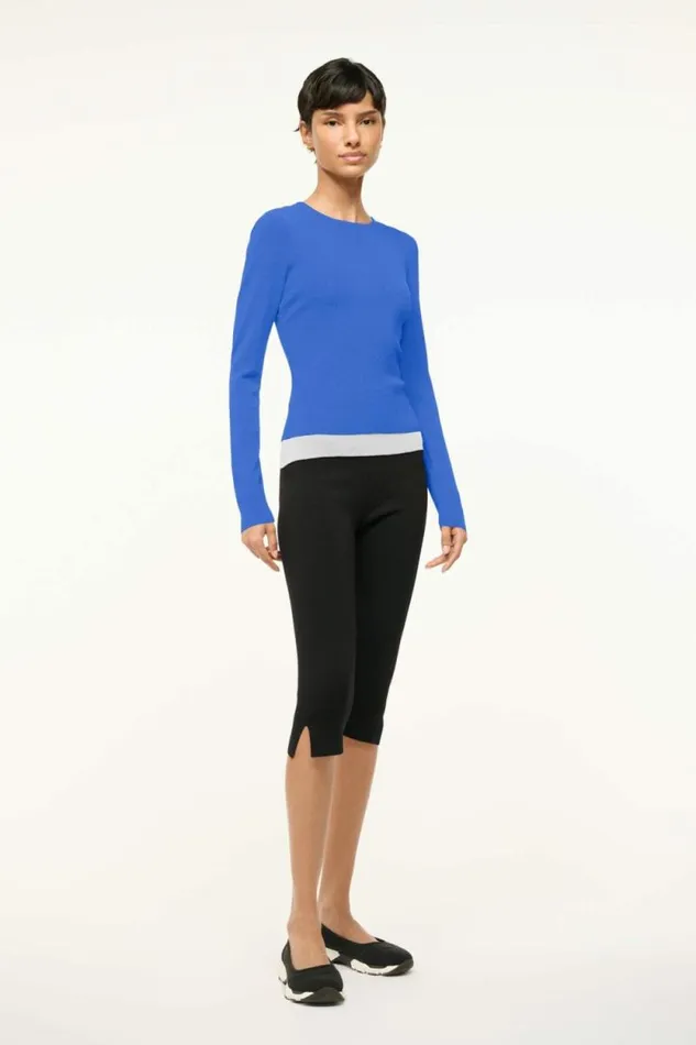 STAUD Tops SALINAS TOP Deep Sea White 8211 Women STAUD Tops SALINAS TOP Deep Sea White 8211 Women