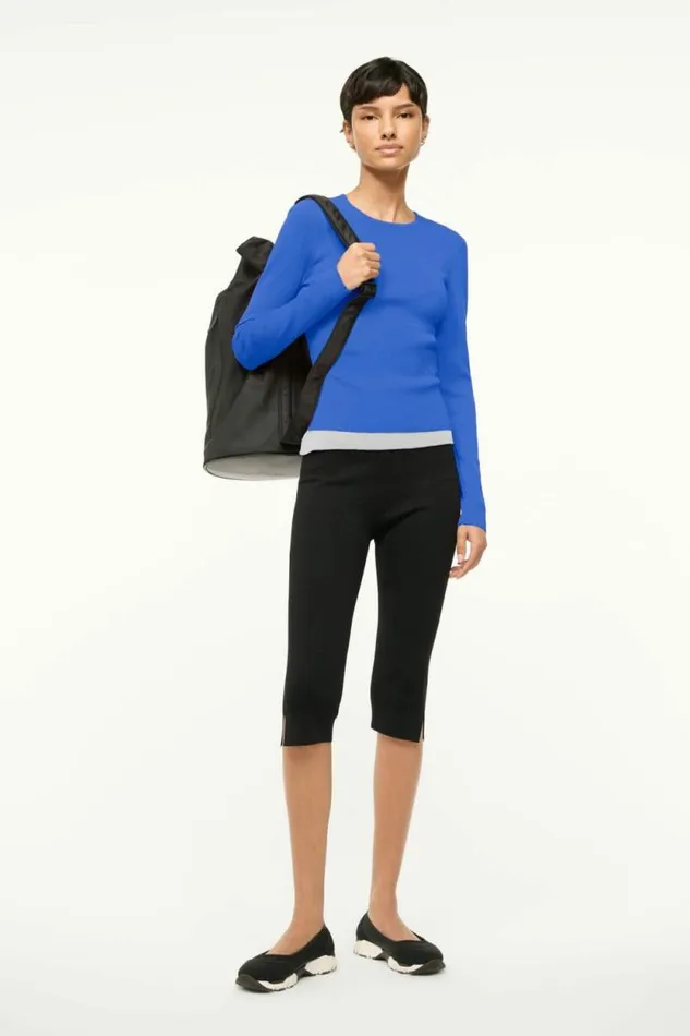 STAUD Tops SALINAS TOP Deep Sea White 8211 Women STAUD Tops SALINAS TOP Deep Sea White 8211 Women