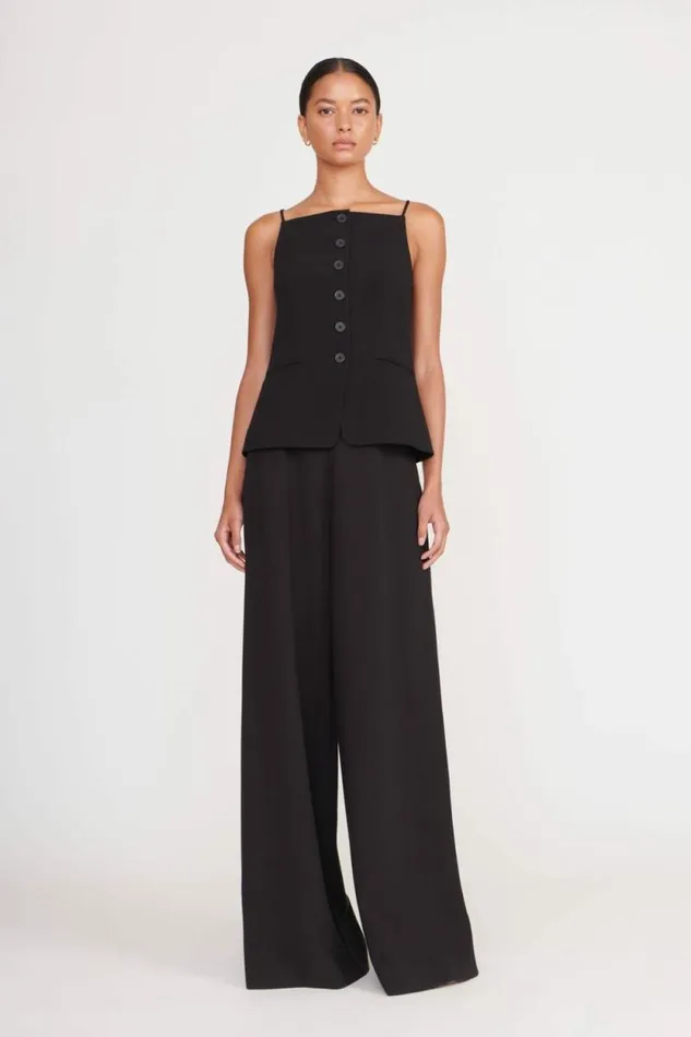 STAUD Tops UNA TOP Black 8211 Women STAUD Tops UNA TOP Black 8211 Women