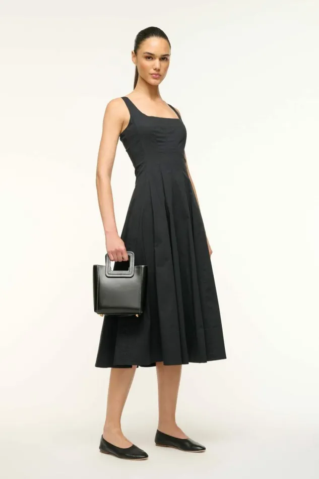 STAUD Totes MINI SHIRLEY LEATHER BAG Black 8211 Women STAUD Totes MINI SHIRLEY LEATHER BAG Black 8211 Women