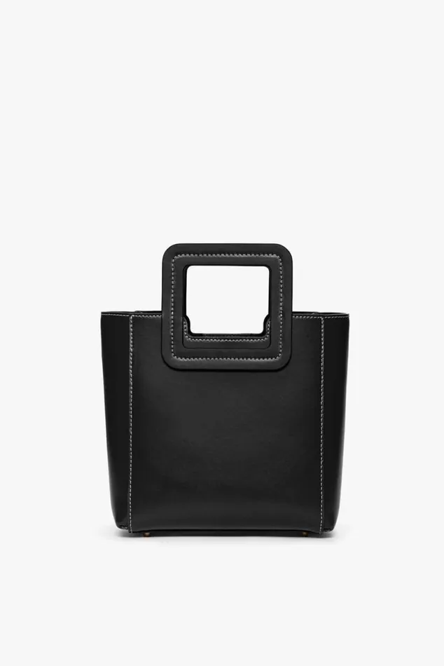 STAUD Totes MINI SHIRLEY LEATHER BAG Black 8211 Women STAUD Totes MINI SHIRLEY LEATHER BAG Black 8211 Women