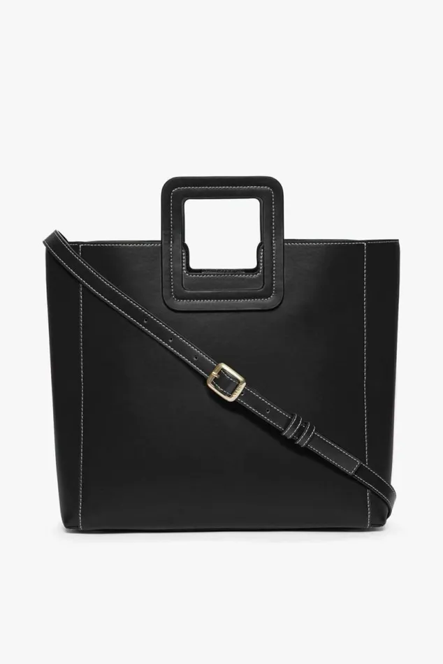 STAUD Totes SHIRLEY LEATHER BAG Black 8211 Women