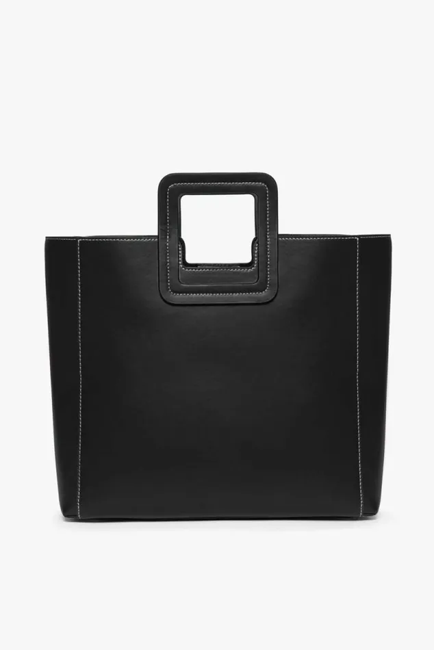 STAUD Totes SHIRLEY LEATHER BAG Black 8211 Women