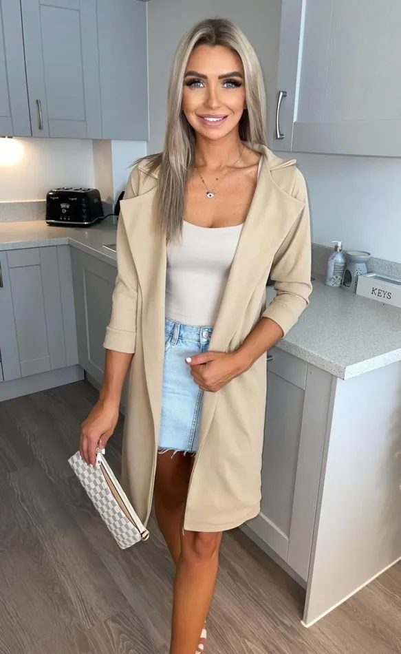 Stone Danni Longline Jacket Women Missfiga CoatsJackets