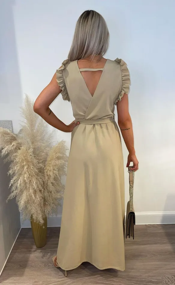Stone Makayla Wrap Strappy Maxi Dress Women Missfiga Wrap Dresses Stone Makayla Wrap Strappy Maxi Dress Women Missfiga Wrap Dresses