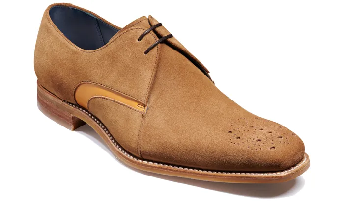 Sullivan 8211 Tan Suede Cedar Stain Men Barker Shoes Mens Brogues