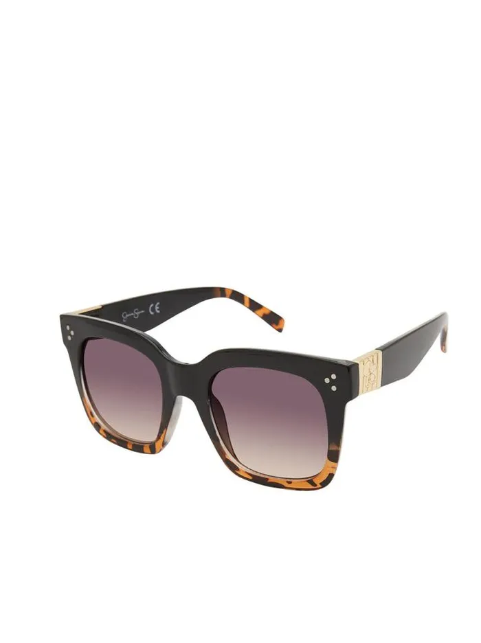 Sunglasses Accessories Jessica Simpson StandOut CatEye Sunglasses In Black and Tortoise