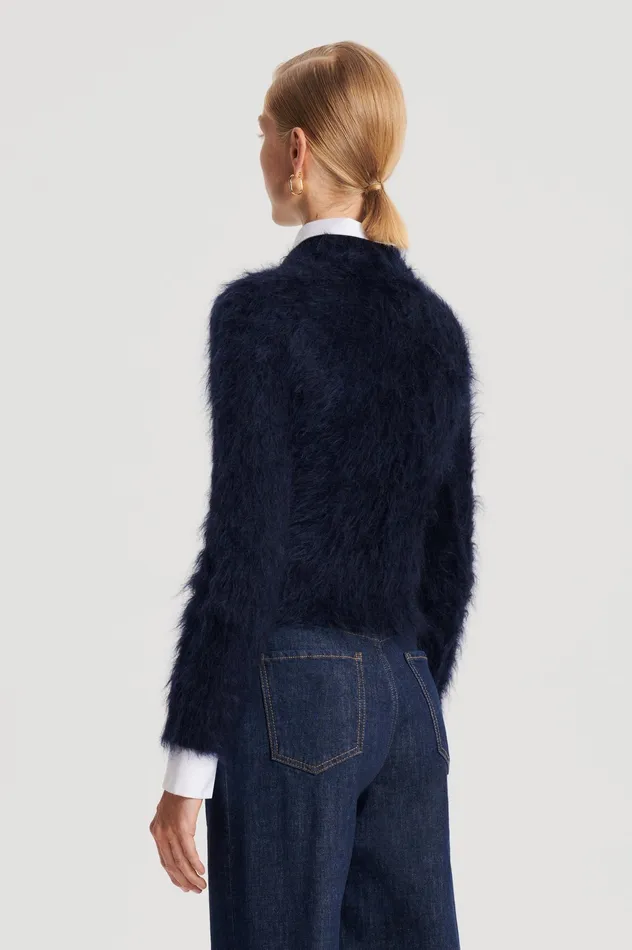 Sweaters Women BRUSHED MOHAIR SLIM SWEATER NAVY Scanlan Theodore Sweaters Women BRUSHED MOHAIR SLIM SWEATER NAVY Scanlan Theodore