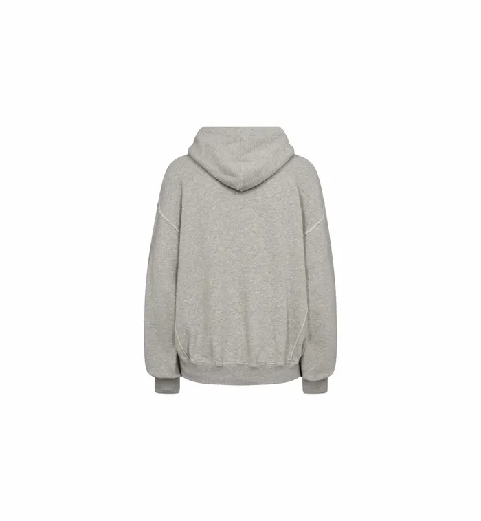 Sweats MOS MOSH Women MMVinca Zip Hoodie Sweatshirt Grey Melange