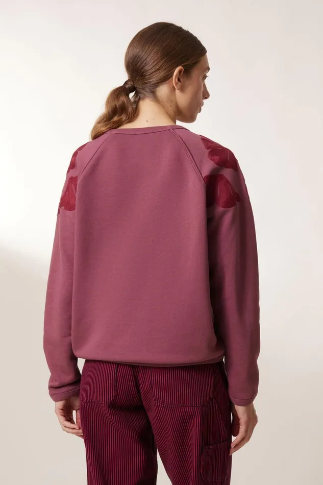 Sweatshirts Women Leon and Harper Shine Tulip Sweatshirt Mauve