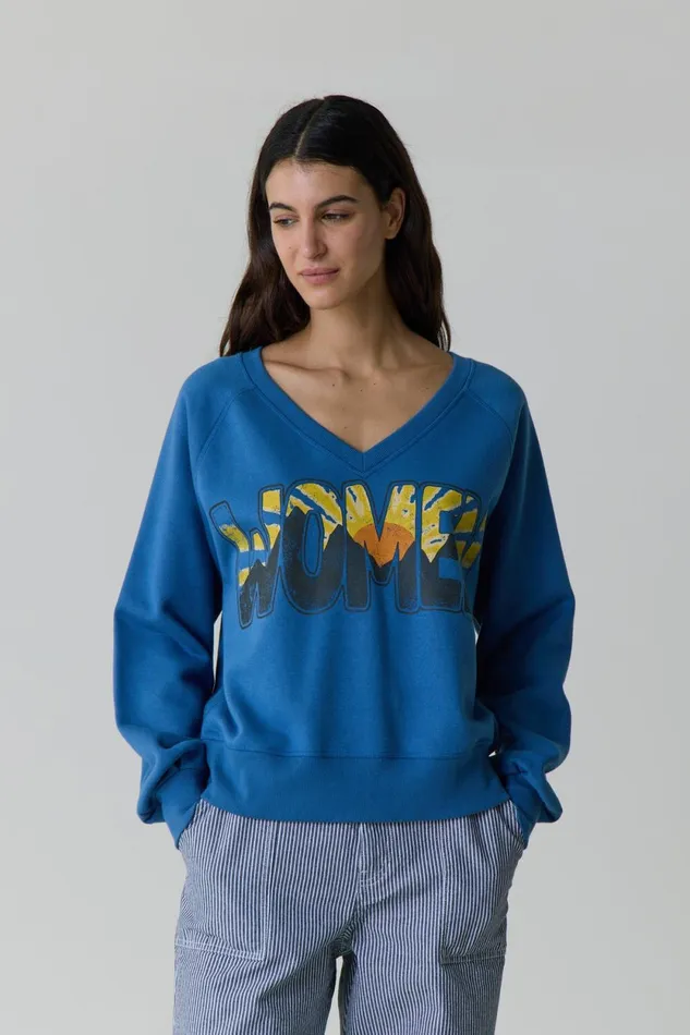 Sweatshirts Women Leon and Harper Shiva Sweatshirt Sea