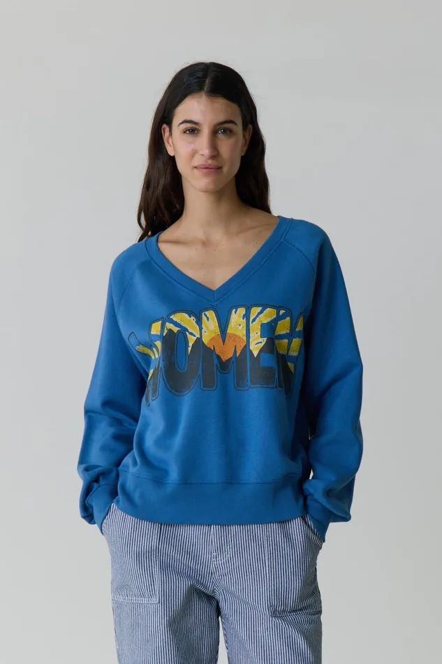 Sweatshirts Women Leon and Harper Shiva Sweatshirt Sea