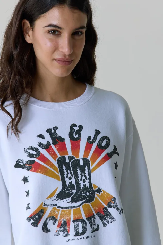 Sweatshirts Women Leon and Harper Sortie Aca H23 Sweatshirt White